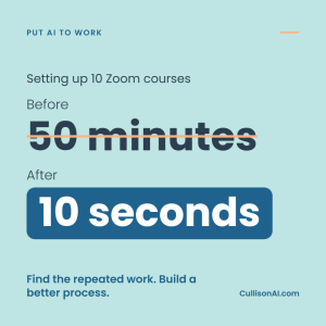 from 50 minutes to 10 seconds | from chat to workflows
